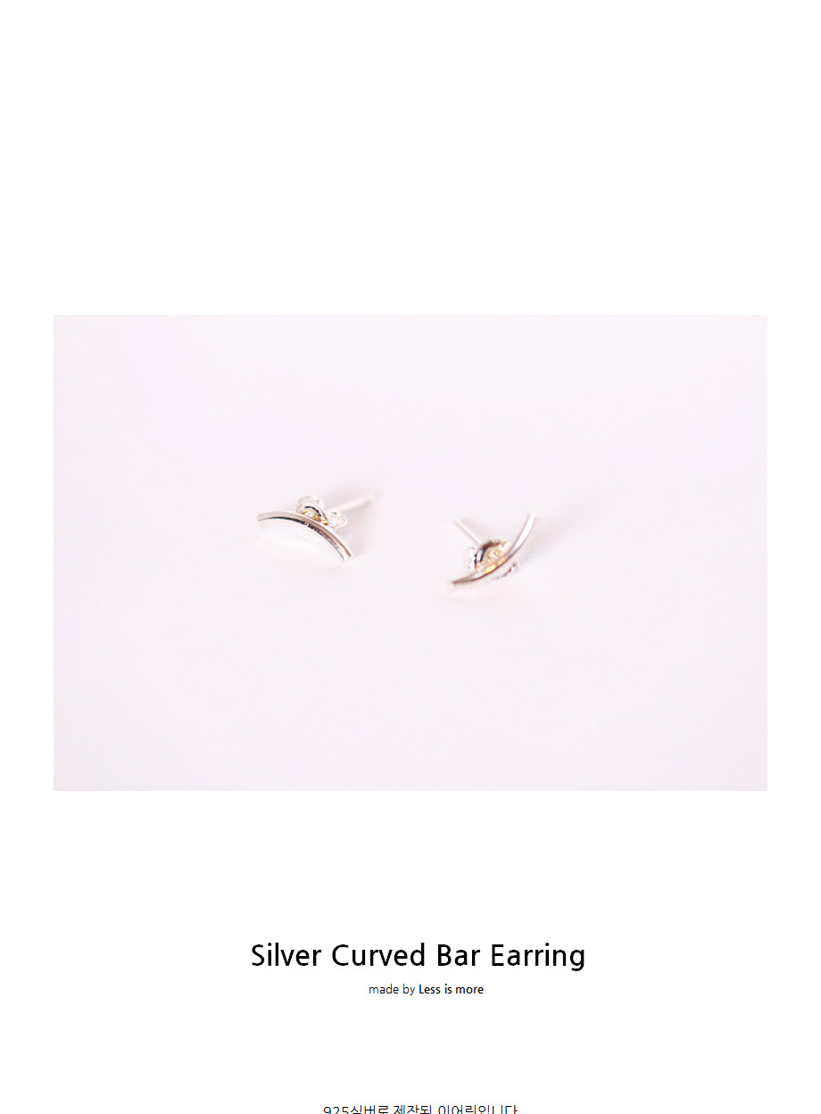 silver bar curved earring 19,000원 - 레스이즈모어 이동요망, X주얼리/시계, 귀걸이, 실버 바보사랑 silver bar curved earring 19,000원 - 레스이즈모어 이동요망, X주얼리/시계, 귀걸이, 실버 바보사랑