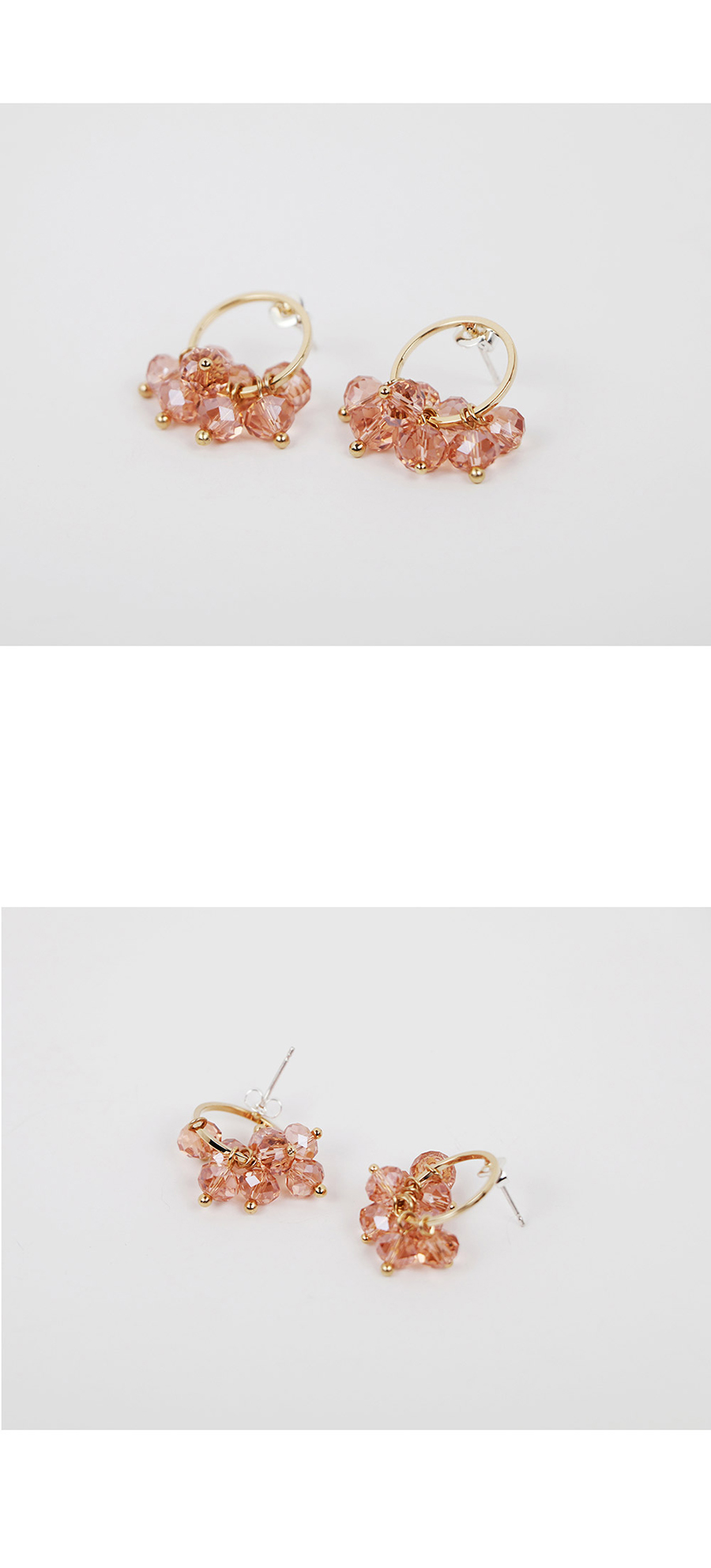 peach pink crystal blossom earring 25,000원 - 레스이즈모어 이동요망, X주얼리/시계, 귀걸이, 진주/원석 바보사랑 peach pink crystal blossom earring 25,000원 - 레스이즈모어 이동요망, X주얼리/시계, 귀걸이, 진주/원석 바보사랑